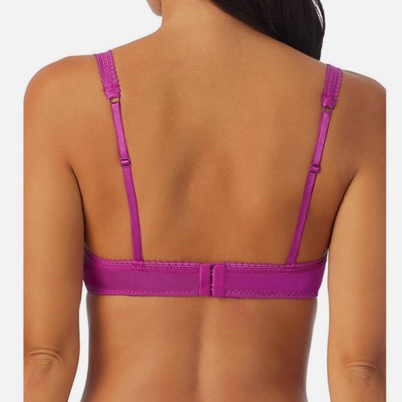 On Gossamer Womens Cabana Cotton Blend Stretch Bralette Small Purple Wine - NWT - Picture 2 of 3